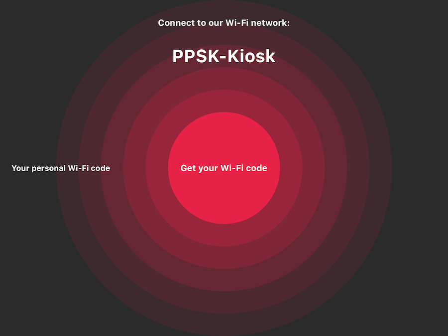 PPSK Kiosk iPad view